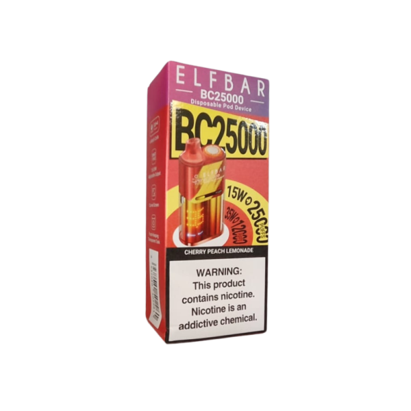 pod descartável elf bar - Pod Descartável Elf Bar BC25000 - 25.000 puffs - Cherry Peach Lemonade
