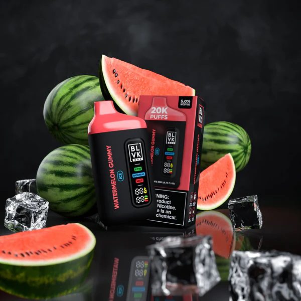 pod descartável blvk bar - Pod Descartável BLVK Bar - 20.000 puffs - Watermelon Gummy Ice