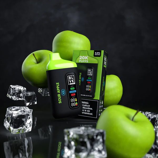 pod descartável blvk - Pod Descartável BLVK Bar - 20.000 puffs - Sour Apple Ice