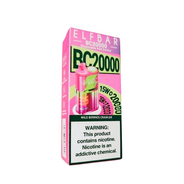 pod descartável elf bar - Pod Descartável Elf Bar BC20000 - 20.000 puffs - Wild Berries Crawler