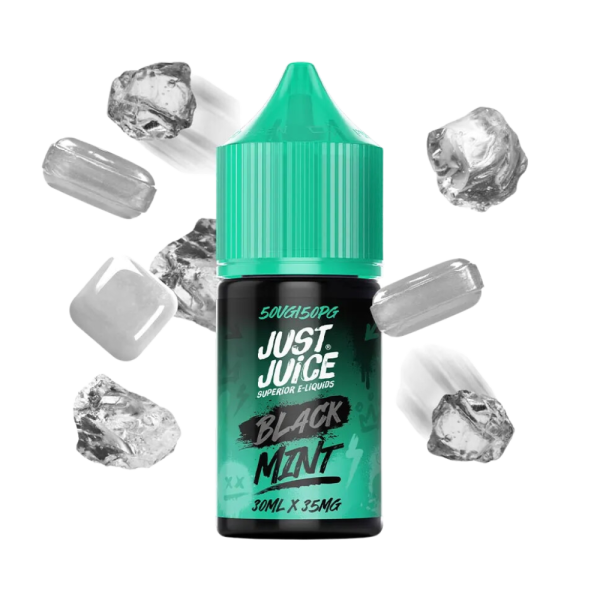 líquido nic salt menta - Líquido Just Juice Salt - Black Mint