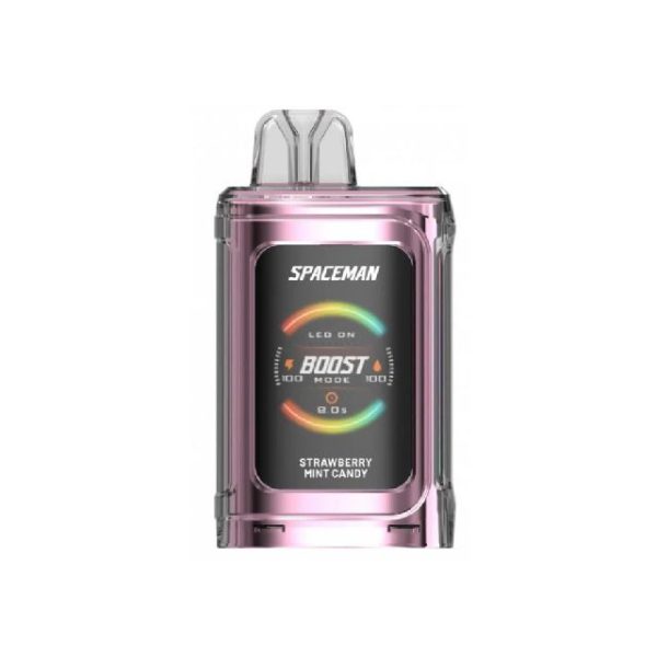 pod descartável 20000 puffs - Pod Descartável Spaceman Smok - 20.000 puffs - Strawberry Mint Candy