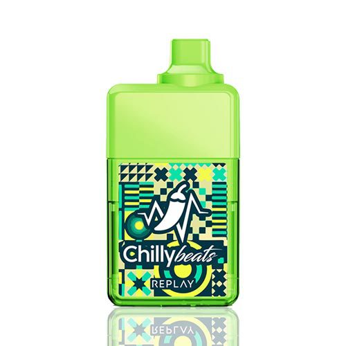 pod descartável - Pod Descartável Chilly Beats Replay - 10.000 Puffs - Strawberry Kiwi Ice