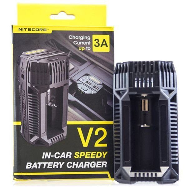 carregador veicular vape - Carregador de Baterias Vape Veicular - V2 - Nitecore