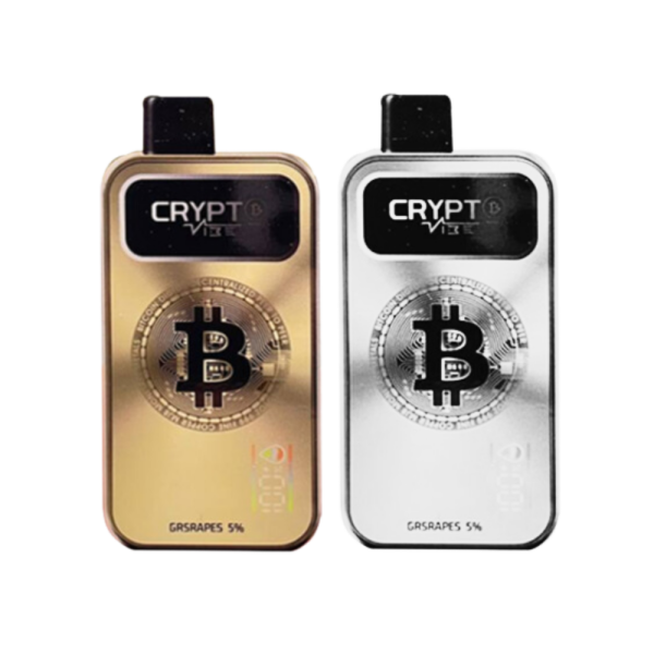 pod descartável 20000 puffs - Pod Descartável Crypt ₿ Vibe - 20.000 Puffs - Burning Grapes Ice