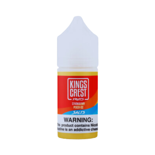 líquido salt mentolado - Líquido Kings Crest Salt - Strawberry Peach Ice - Fruits