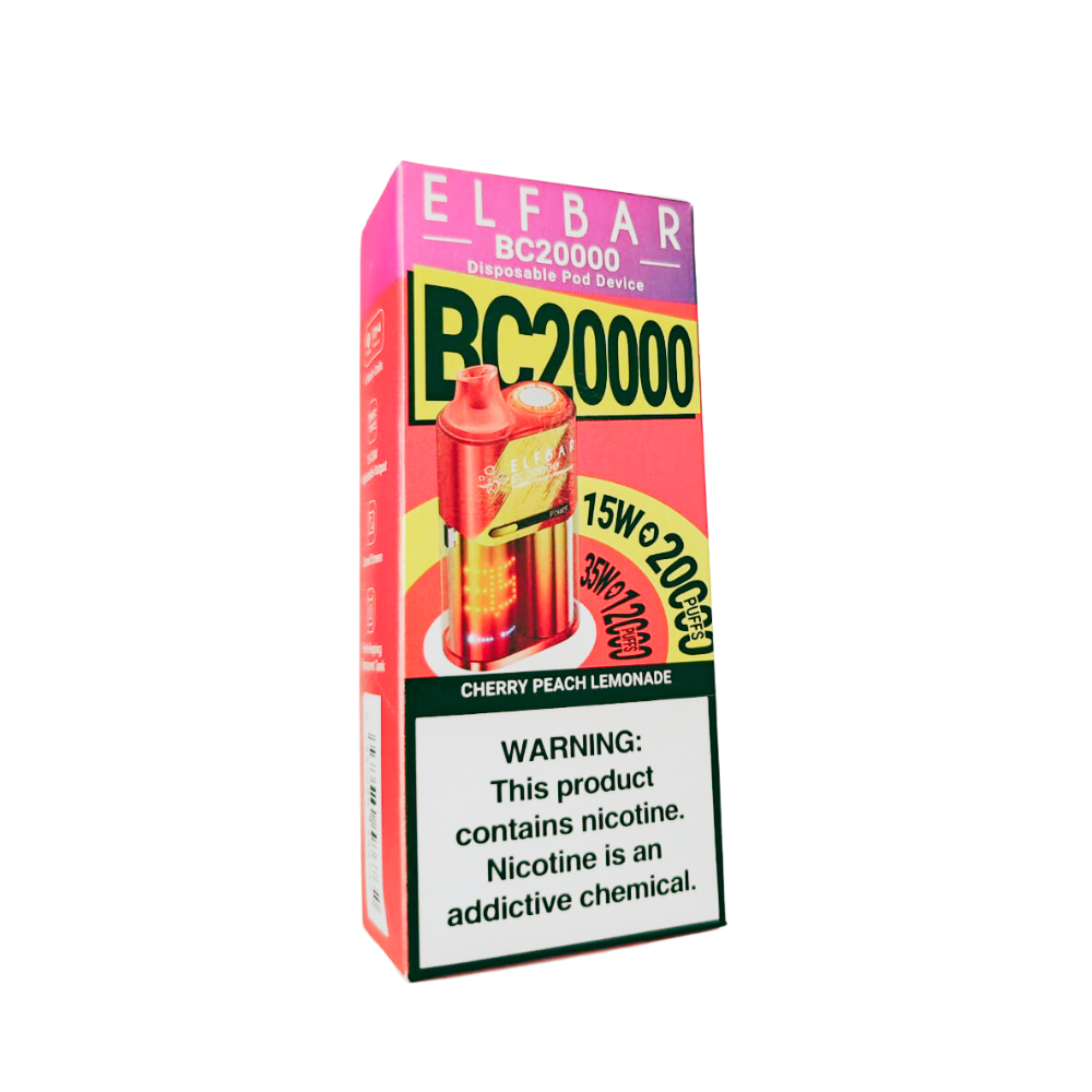 8fd0afd7fe8222ef3995be5b001b5ad6.png pod descartável elf bar - Pod Descartável Elf Bar BC20000 - 20.000 puffs - Cherry Peach Lemonade