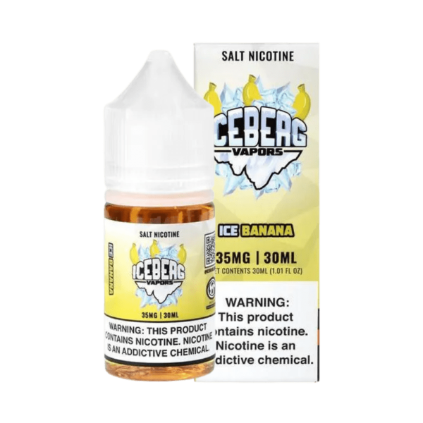 líquido nic salt - Líquido Iceberg Vapors Salt - Ice Banana