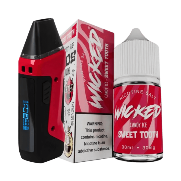 combo pod aegis nano - Combo Pod Aegis Nano N30 + Líquido Wicked Salt Candy Ice