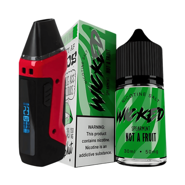 combo pod aegis - Combo Pod Aegis Nano N30 + Líquido Wicked Salt Spearmint