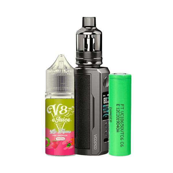 combo pod drag - Combo Pod Drag X Plus + Bateria Sony VTC6 + Líquido V8 E-Juice Pink Lemonade