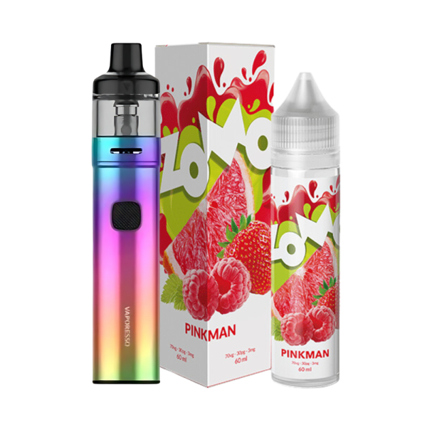 combo pod vape - Combo Pod Gtx Go 40 + Líquido Zomo Pinkman