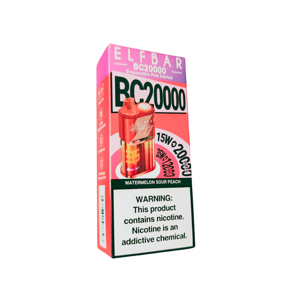 a18ca1af74179203e9c8cd835116f3ff.png pod descartável elf bar - Pod Descartável Elf Bar BC20000 - 20.000 puffs - Watermelon Sour Peach