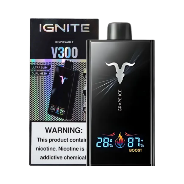 pod descartável ignite - Pod Descartável V300 Ignite - 30.000 Puffs - Black Edition