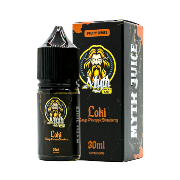 líquido nic salt frutado - Líquido Myth Salt - Loki - Mango Pineapple Strawberry
