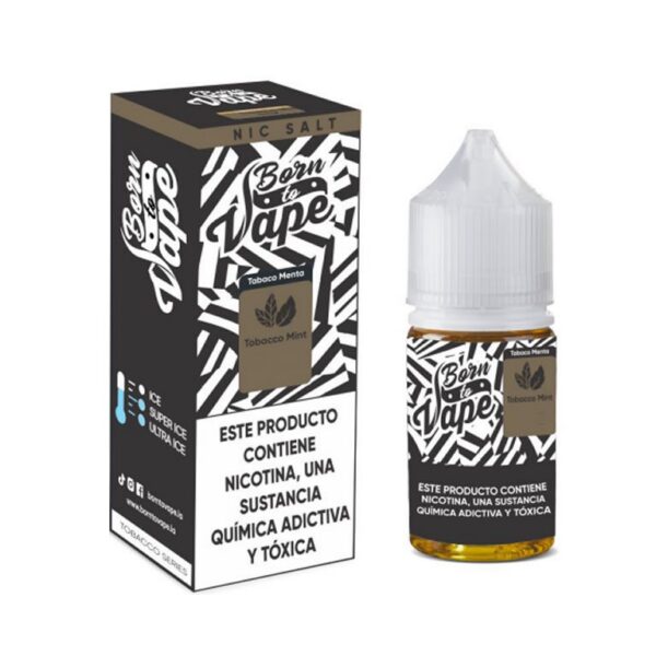 Líquido Born to Vape Salt - Tobacco Mint