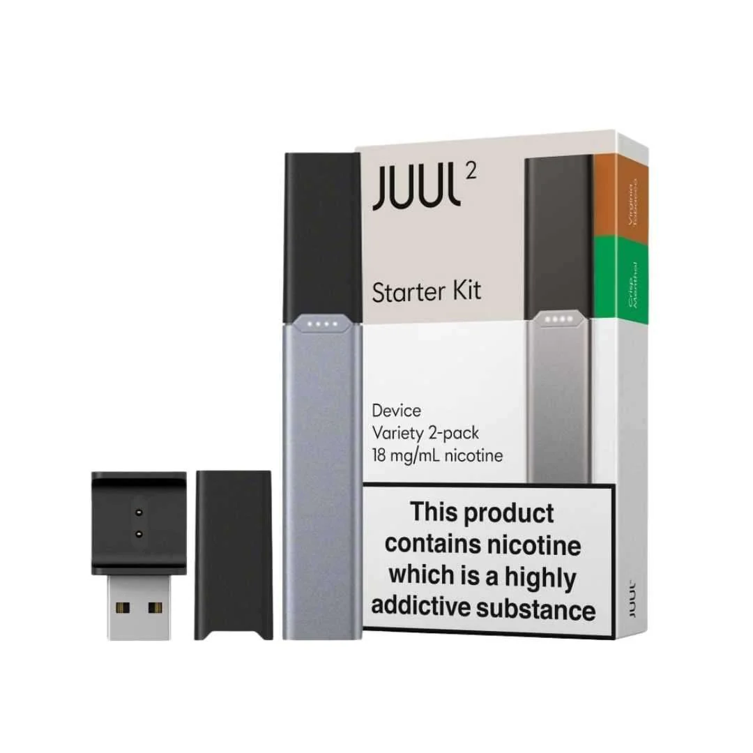 Starter Kit Juul 2 - Crisp Menthol + Virginia Tobacco - Imagem 2