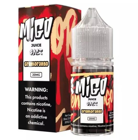 líquido nic salt - Líquido Migo Salt - Cremorango