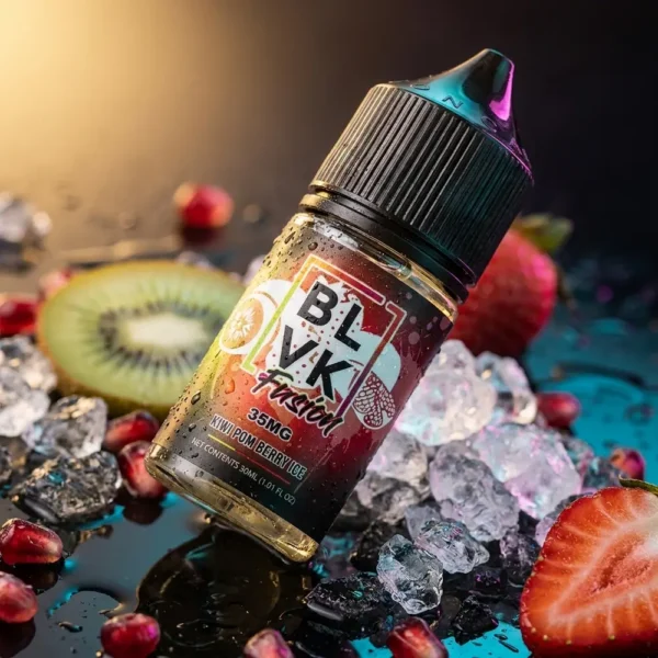 líquido nic salt ice - Líquido Blvk Unicorn Salt - Kiwi Pom Berry Ice - Fusion