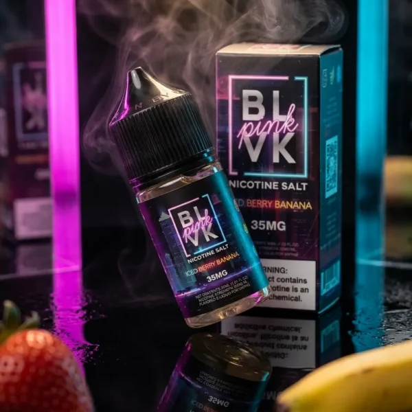 líquido nic salt - Líquido Blvk Unicorn Salt - Iced Berry Banana - Pink