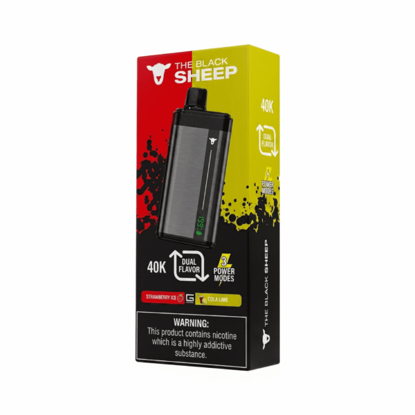 pod descartável - Pod Descartável The Black Sheep - Dual Flavor - 40.000 puffs