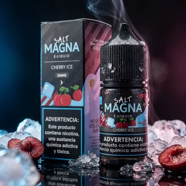 líquido salt ice - Líquido Magna e-Liquid Salt - Cherry Ice - Edição Limitada