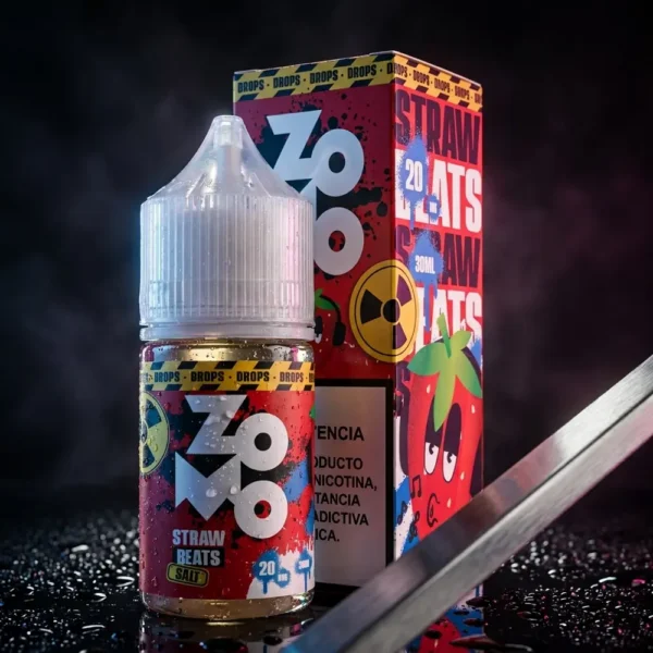 líquido salt frutado - Líquido Zomo Salt - Straw Beats Drops
