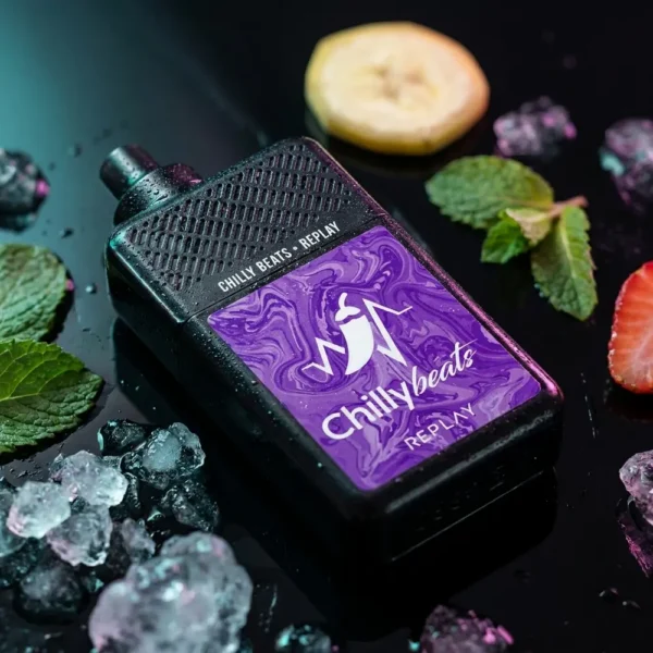 pod descartável 20000 puffs - Pod Descartável Chilly Beats Replay - 20.000 Puffs - Fresh Mint + Strawberry Banana Ice