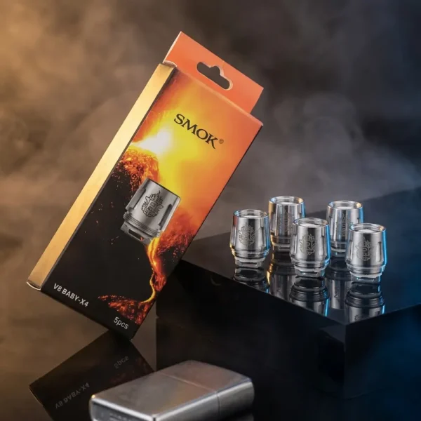 resistência coil smok - Resistência / Coil para TFV8 Baby / TFV8 Big Baby / TFV12 Baby prince - Smok - X4